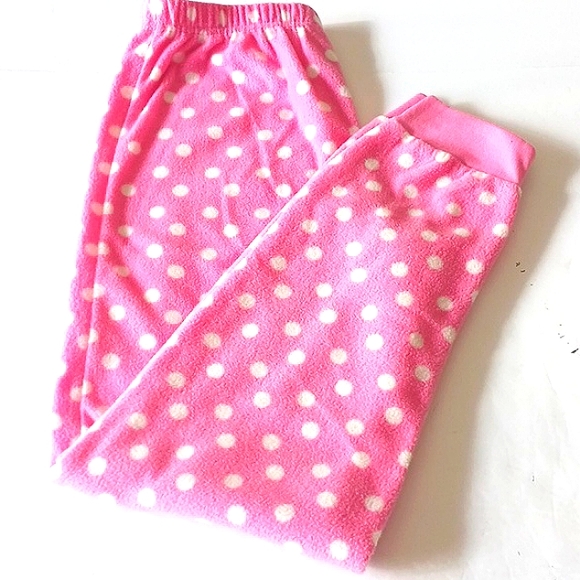 NWOT LOVE Pajama Set Girl's Pink/White Long Sleeve Top 14 Bottom 10/12 - Picture 4 of 12